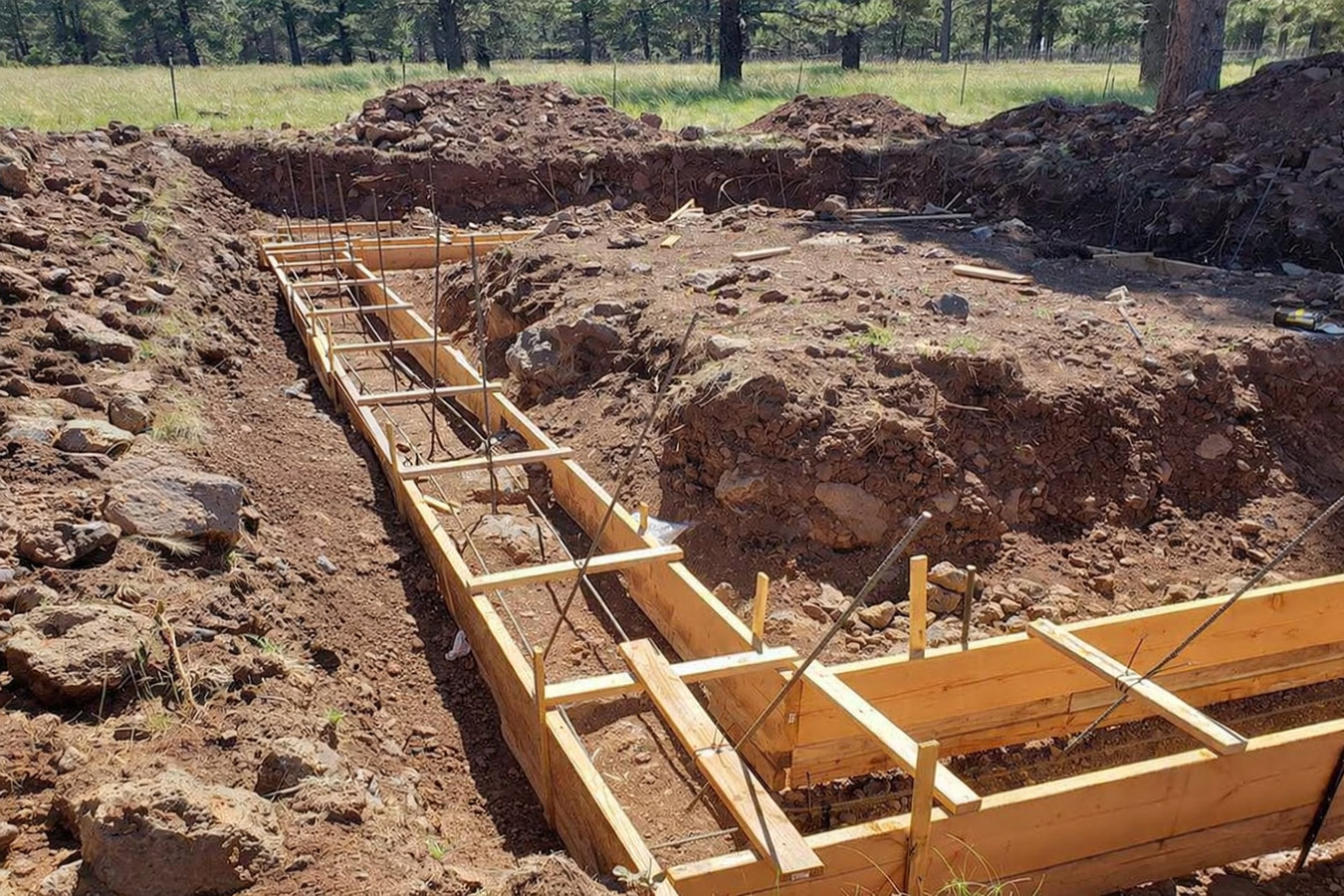 Concrete footings in Maricopa, AZ