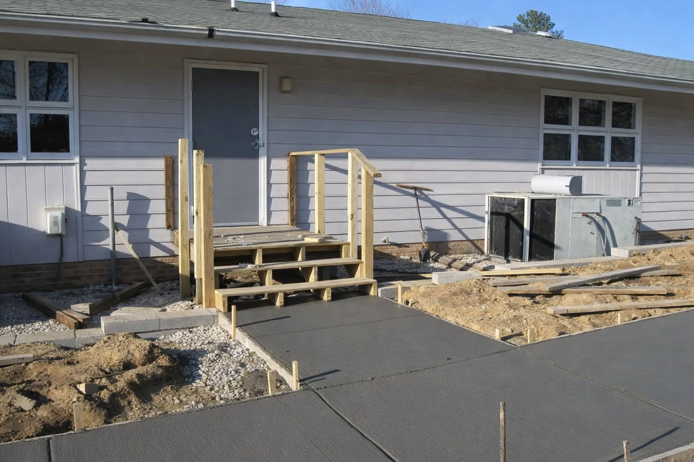 Concrete sidewalk building in Maricopa, AZ